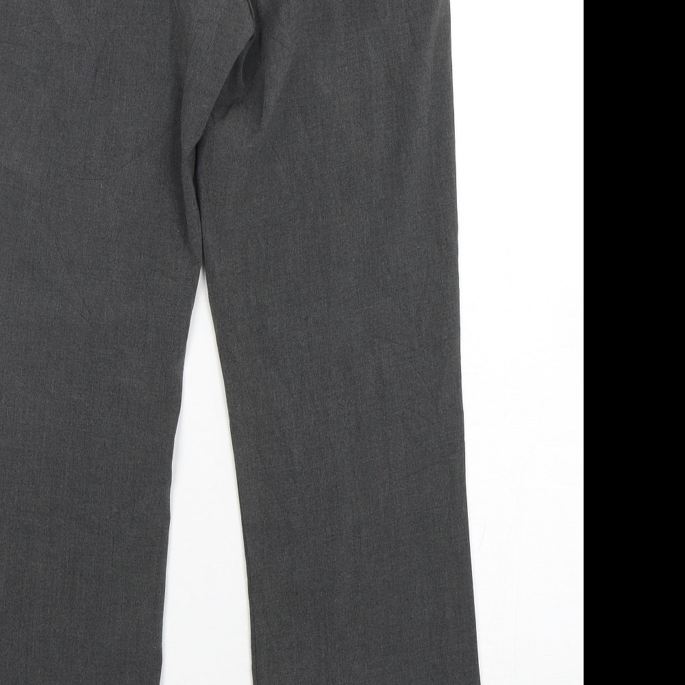 Tu-Chuzy? Womens Grey  Polyester Trousers  Size 8 L30 in Regular Zip