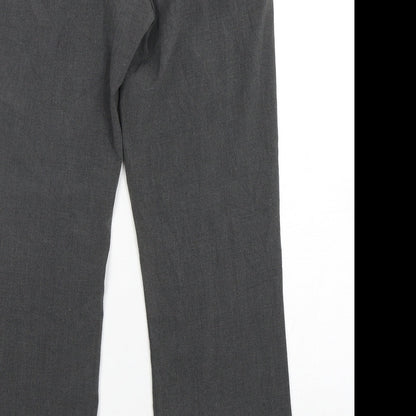 Tu-Chuzy? Womens Grey  Polyester Trousers  Size 8 L30 in Regular Zip