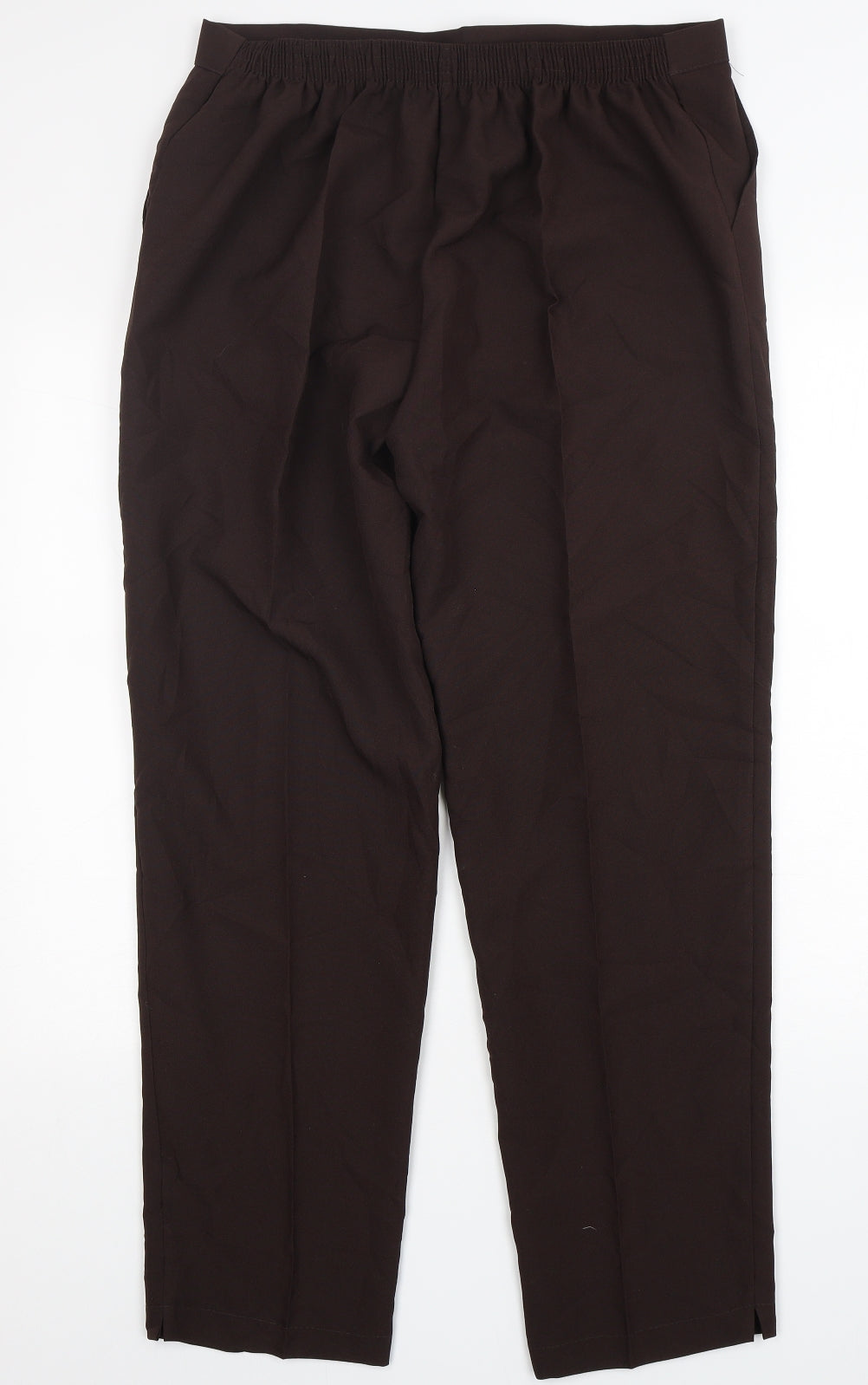 Emma Collection  Womens Brown  Polyester Trousers  Size 18 L30 in Regular
