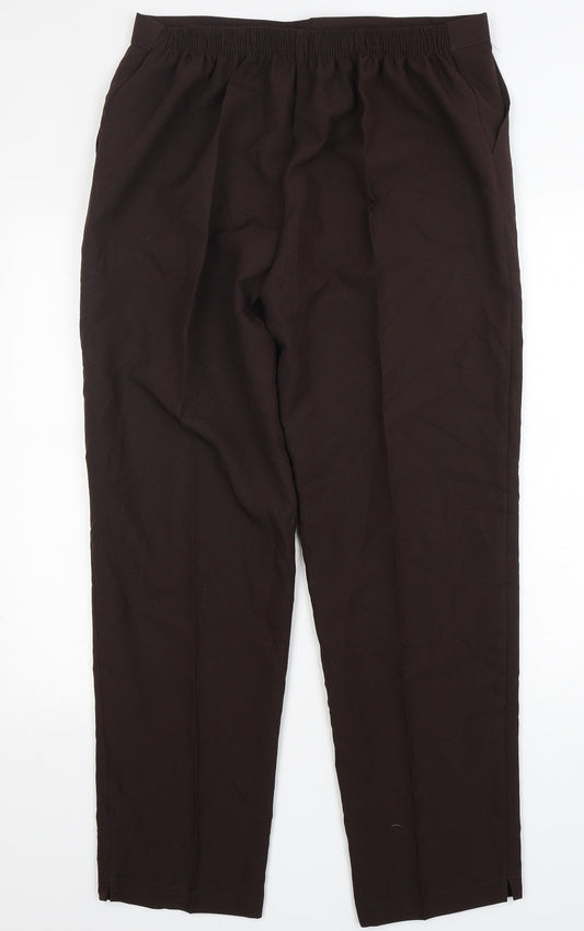 Emma Collection  Womens Brown  Polyester Trousers  Size 18 L30 in Regular
