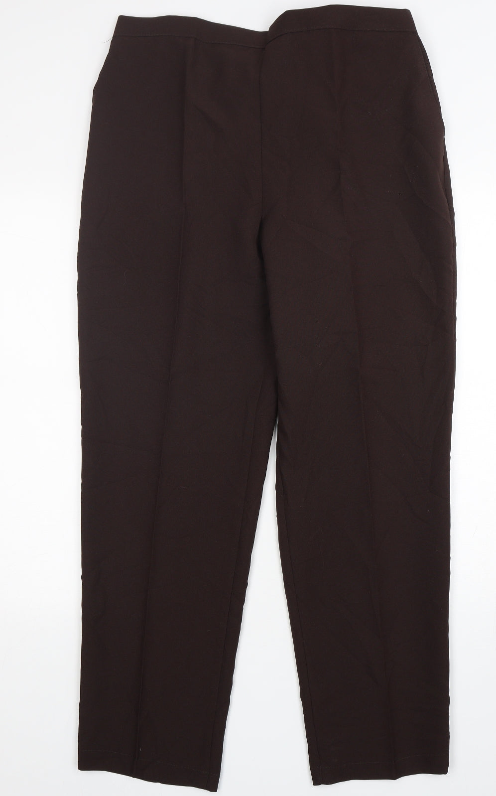 Emma Collection  Womens Brown  Polyester Trousers  Size 18 L30 in Regular