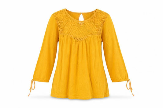 F&F Womens Orange  Viscose Basic T-Shirt Size 10 Round Neck