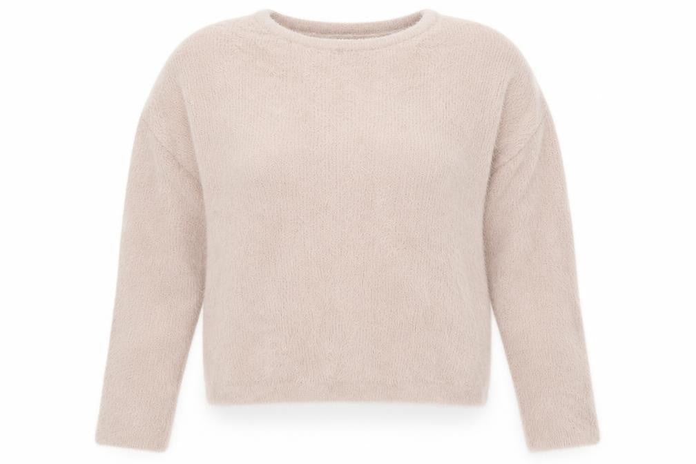 Pull&Bear Womens Pink Round Neck  Nylon Pullover Jumper Size M