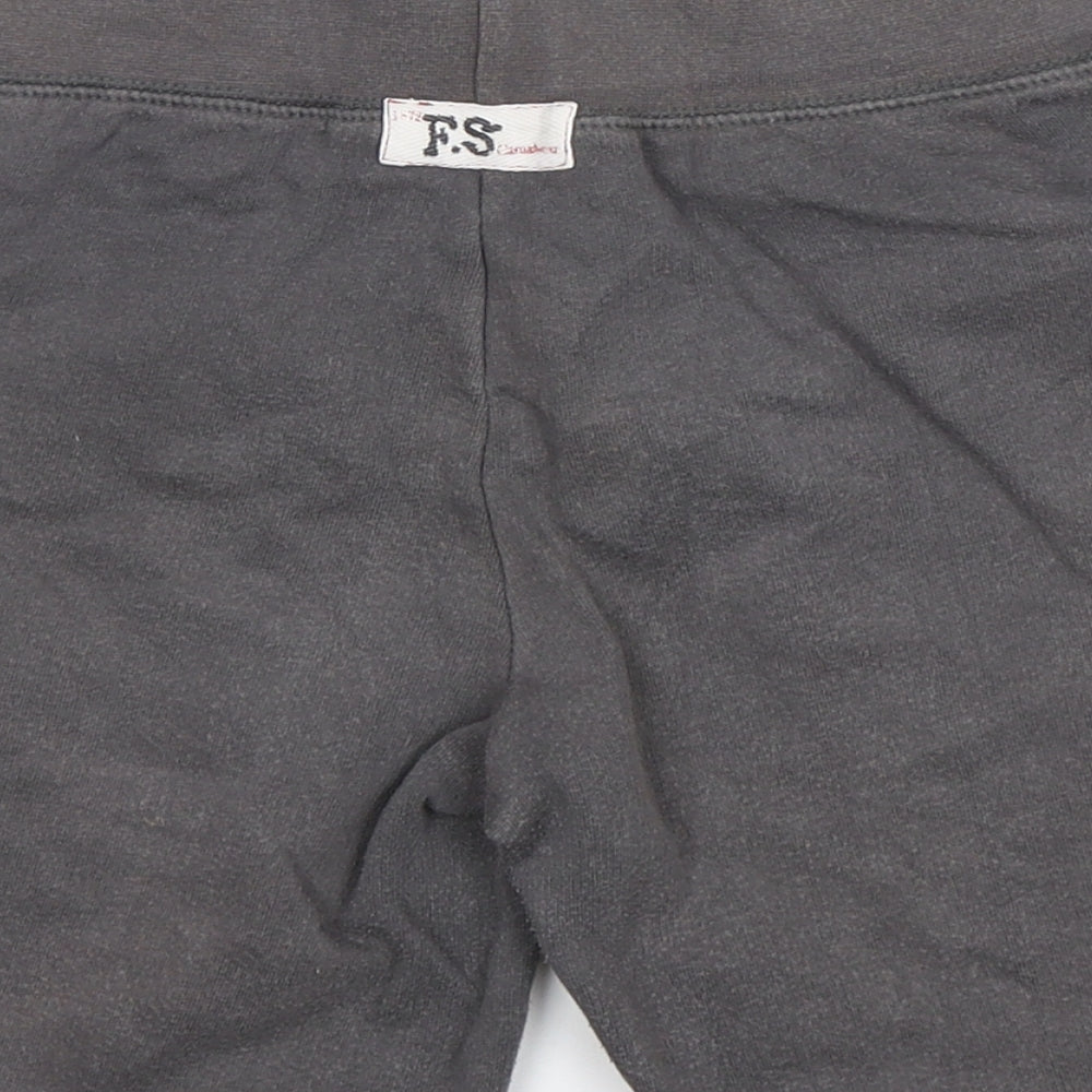 Freespirit Girls Grey  Cotton Sweat Shorts Size 9-10 Years  Regular Drawstring