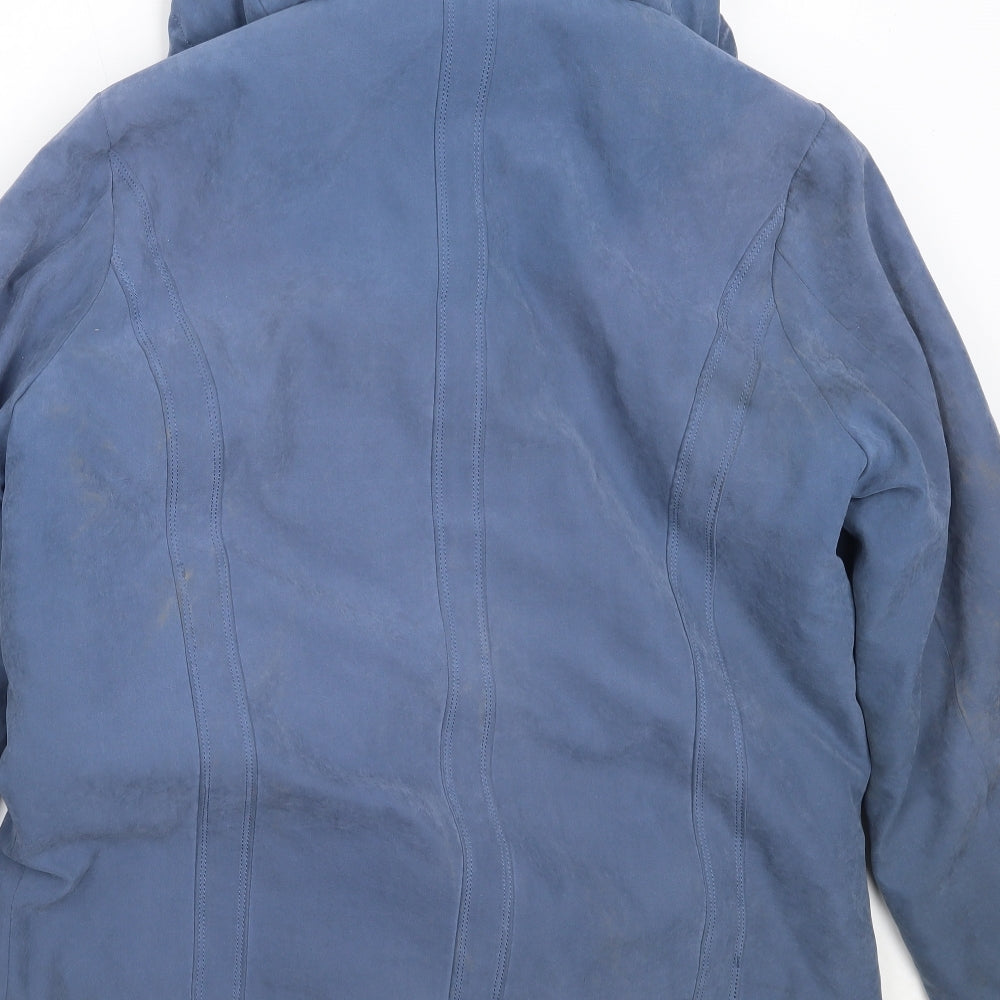 Katherine Hammond Womens Blue   Overcoat Coat Size 14