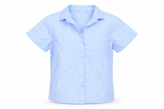 George Girls Blue  Polyester Basic Button-Up Size 8-9 Years Collared  - school
