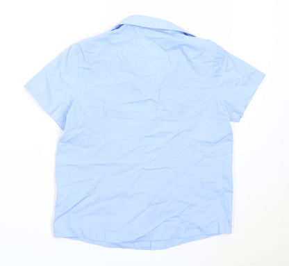 George Girls Blue  Polyester Basic Button-Up Size 8-9 Years Collared  - school