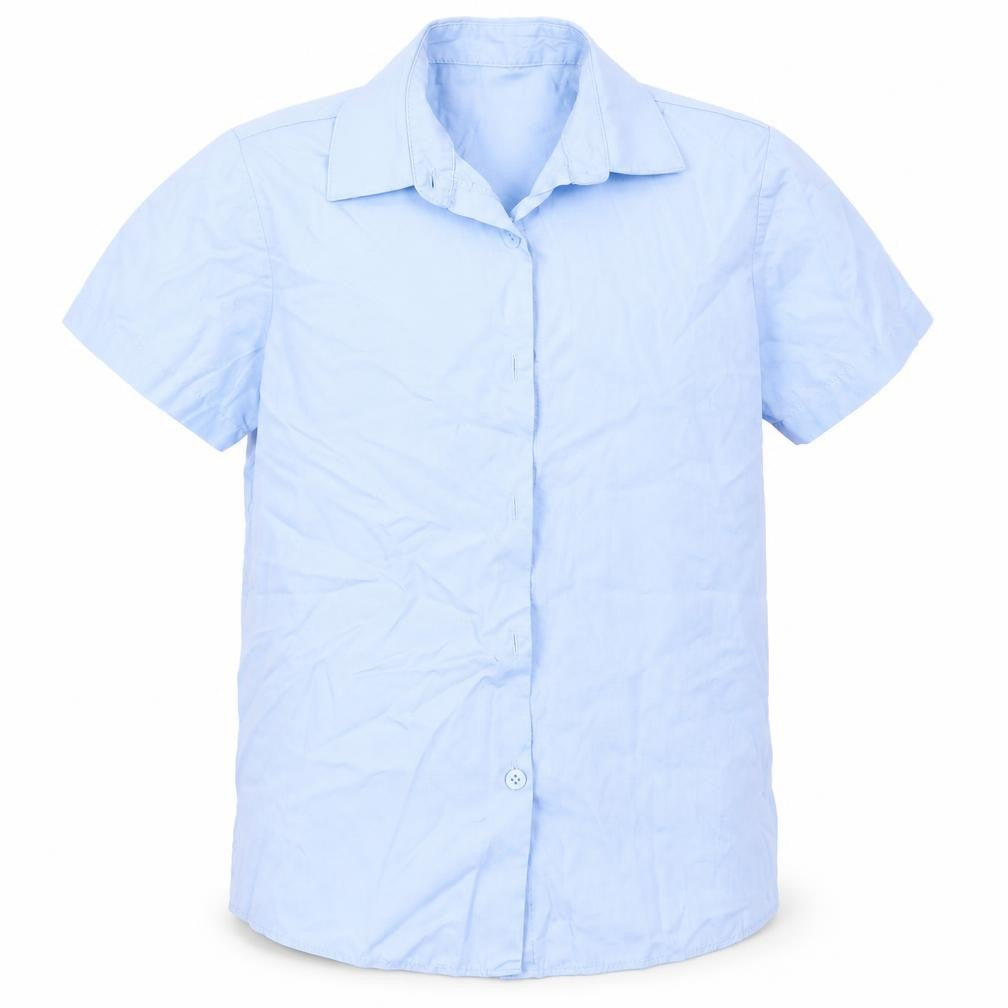 George Boys Blue  Polyester Basic Button-Up Size 8-9 Years Collared  - school