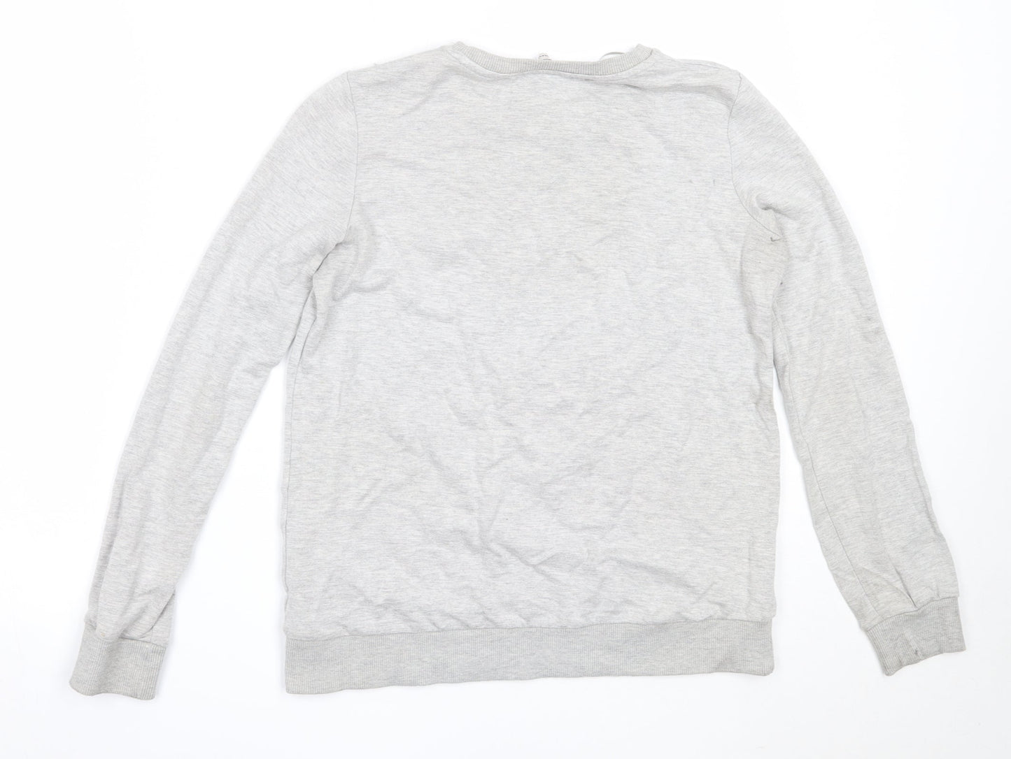 TU Womens Grey  Viscose Pullover Sweatshirt Size 8