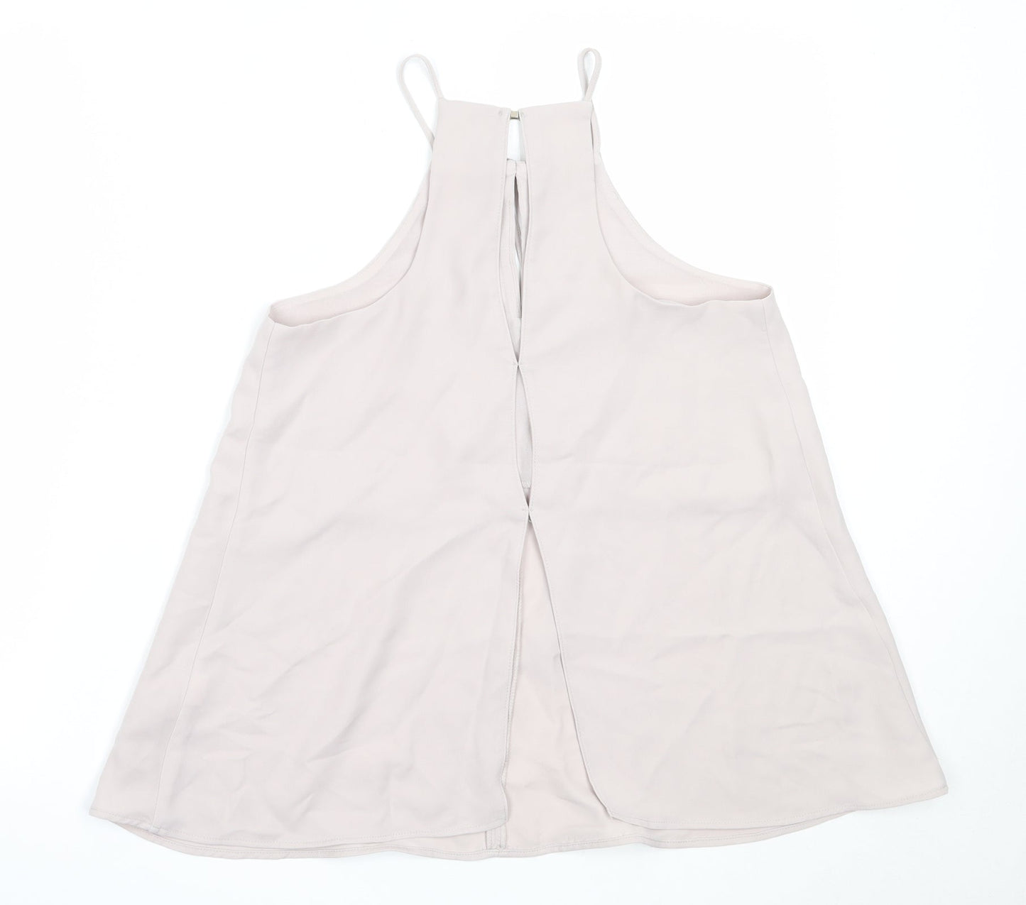 River Island Womens Grey  Polyester Camisole Blouse Size 8 Square Neck