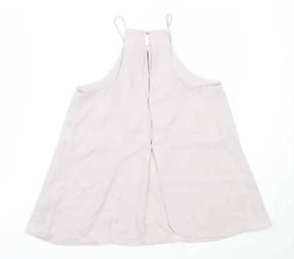 River Island Womens Grey  Polyester Camisole Blouse Size 8 Square Neck
