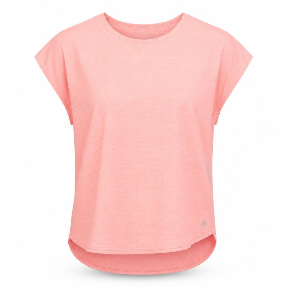 Dunnes Stores Womens Pink  Polyester Basic T-Shirt Size M Crew Neck