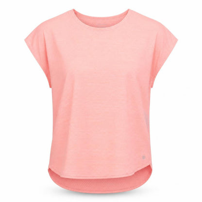 Dunnes Womens Pink  Polyester Basic T-Shirt Size M Crew Neck