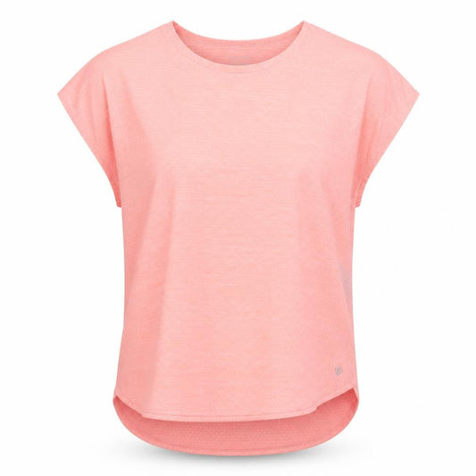 Dunnes Womens Pink  Polyester Basic T-Shirt Size M Crew Neck
