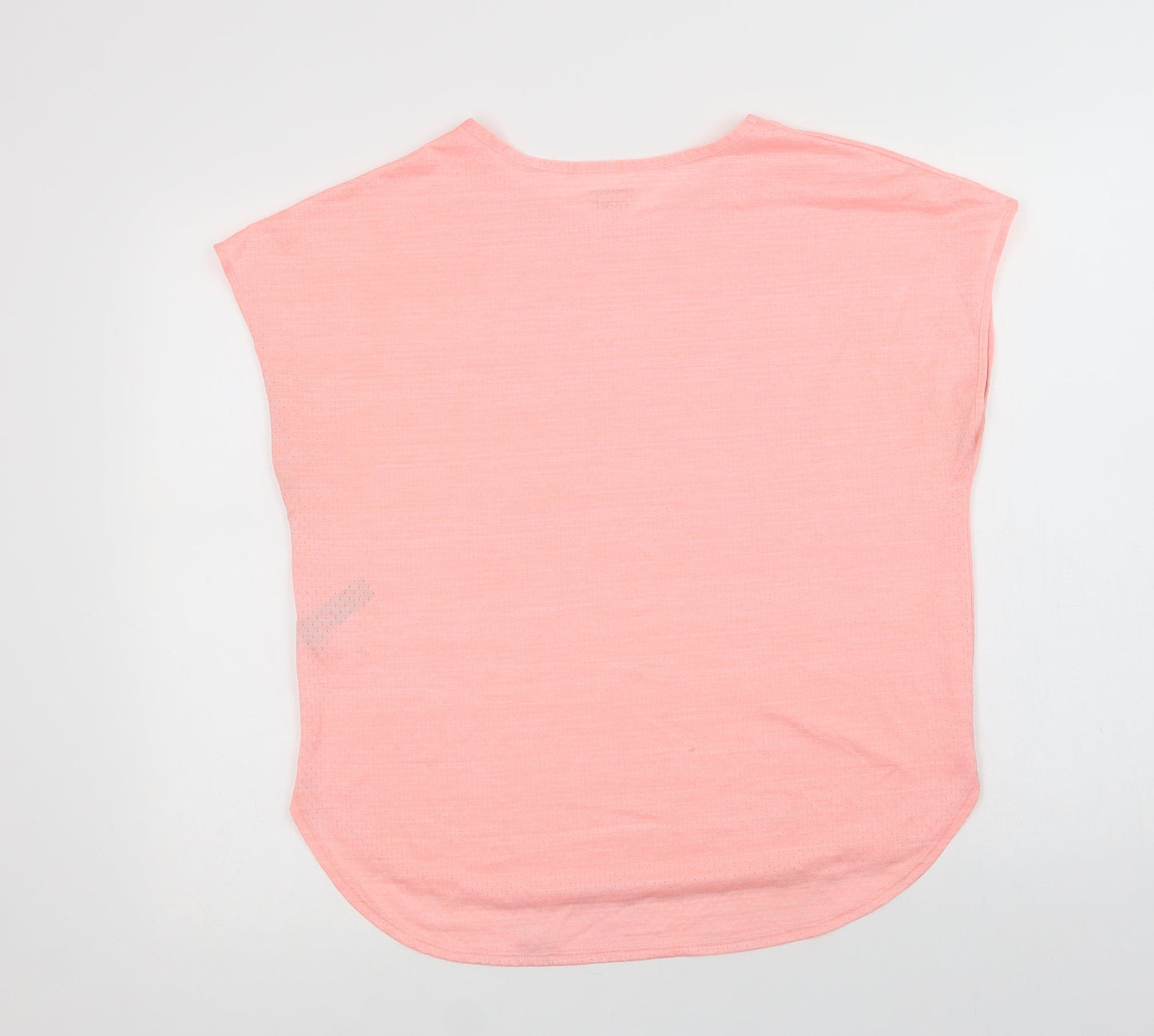 Dunnes Stores Womens Pink  Polyester Basic T-Shirt Size M Crew Neck