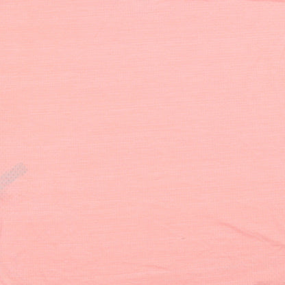 Dunnes Womens Pink  Polyester Basic T-Shirt Size M Crew Neck