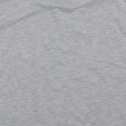 Outfit Girls Grey  Polyester Basic T-Shirt Size 5 Years Crew Neck Pullover - Fierce