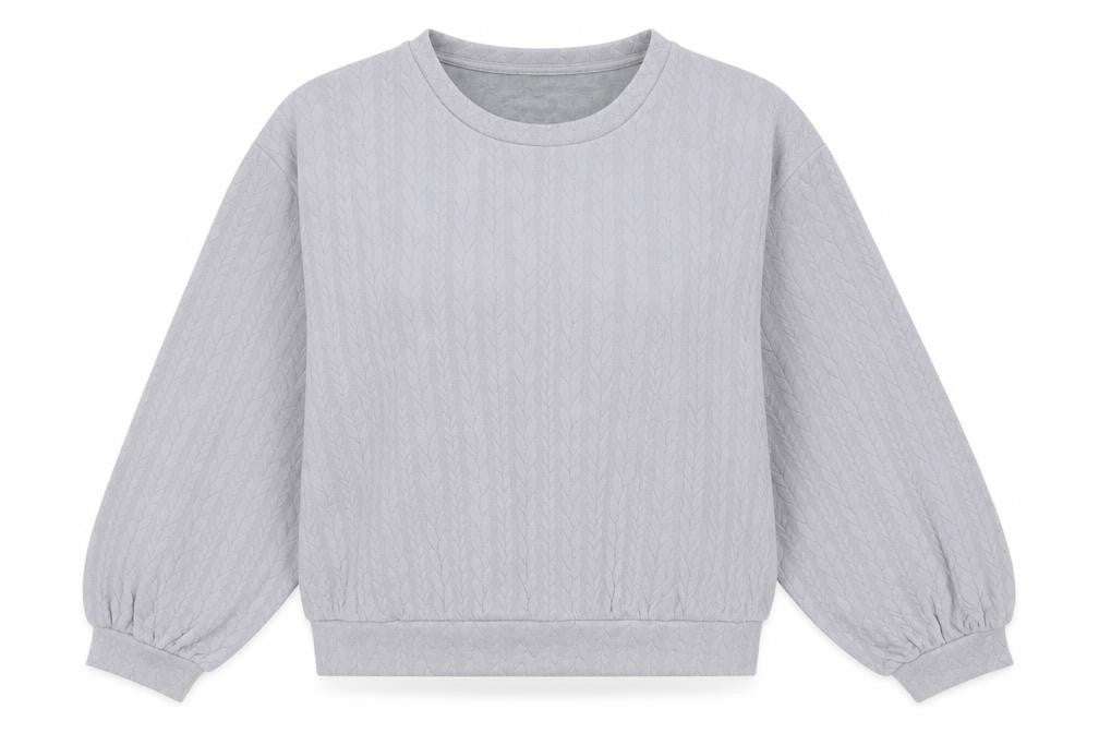 George Womens Grey Crew Neck Geometric Polyester Pullover Jumper Size 18