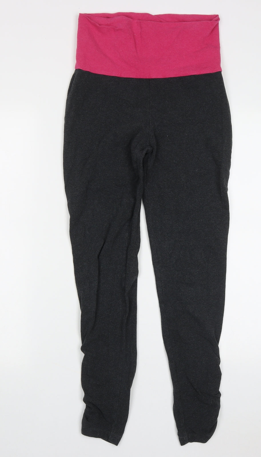 Preworn Womens Grey  Cotton Capri Leggings Size 8 L28 in