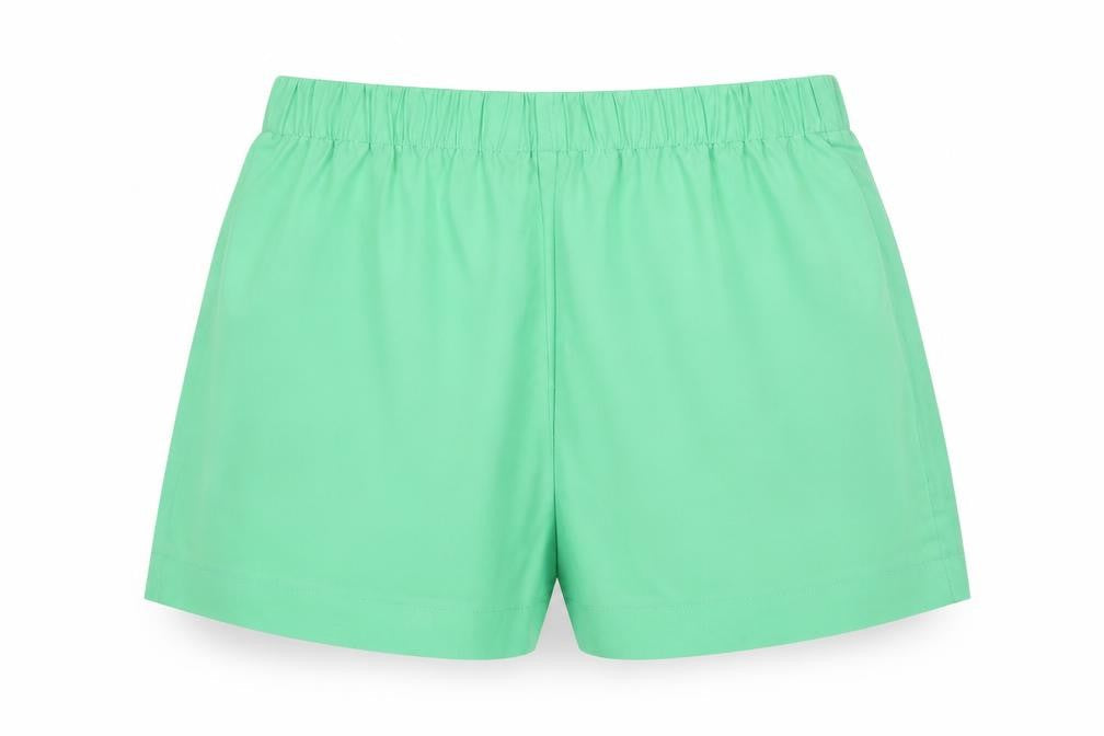 sherin Womens Green  Polyester Paperbag Shorts Size M  Regular Pull On