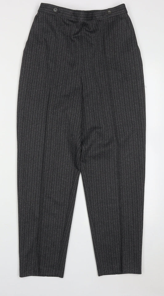 Marks and Spencer Womens Black  Polyester Trousers  Size 14 L27 in Regular