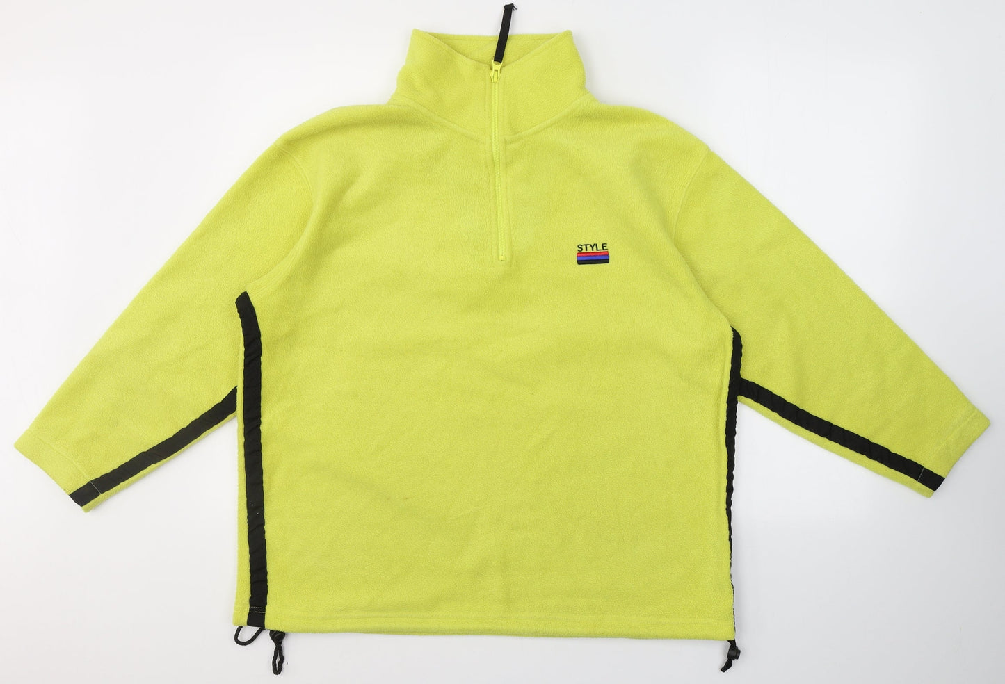 Unlimited style Womens Yellow Collared  Polyester Pullover Jumper Size 16   - Style