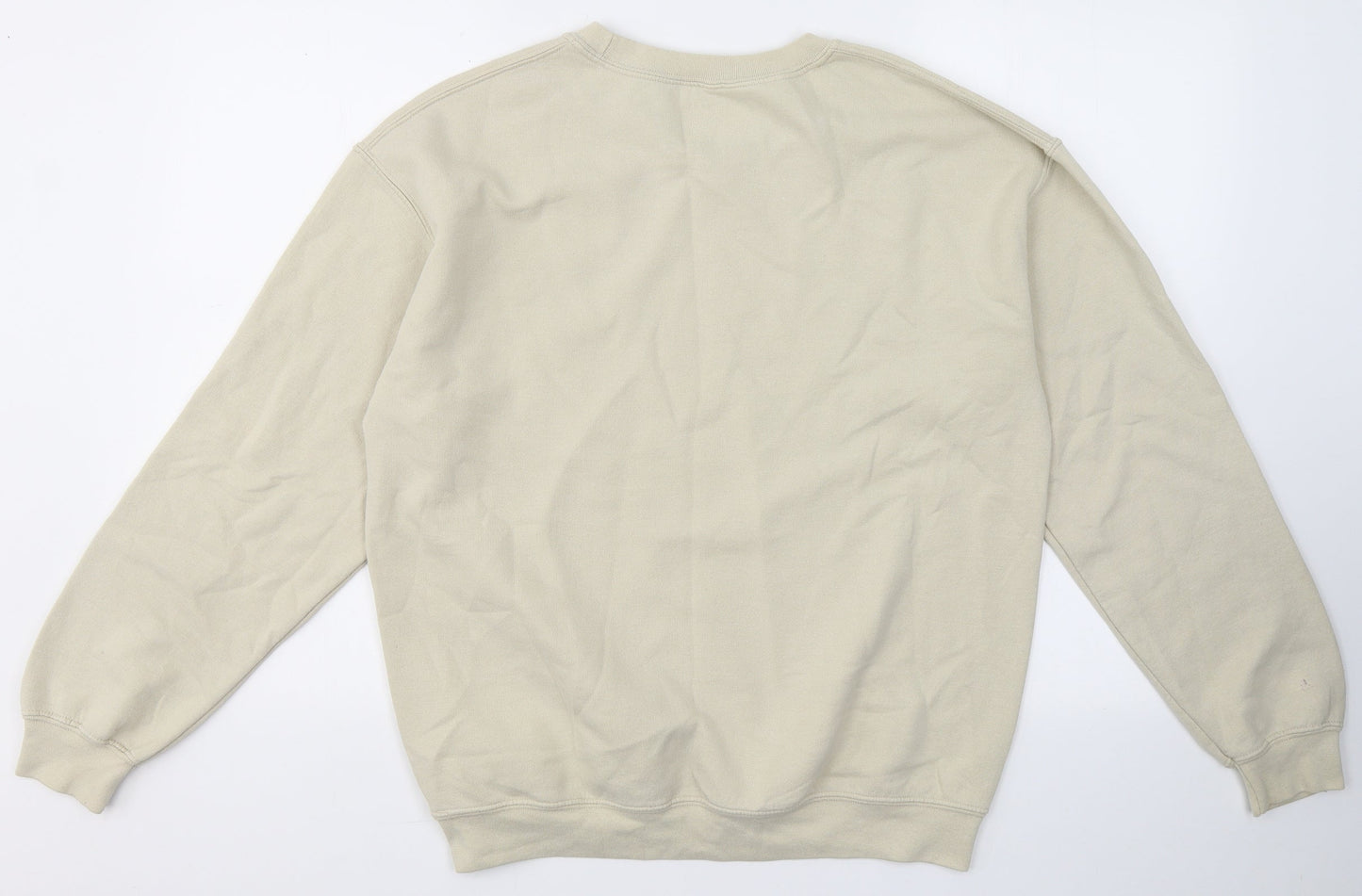 PRETTYLITTLETHING Womens Beige Round Neck  Cotton Pullover Jumper Size S   - L`amour Paris