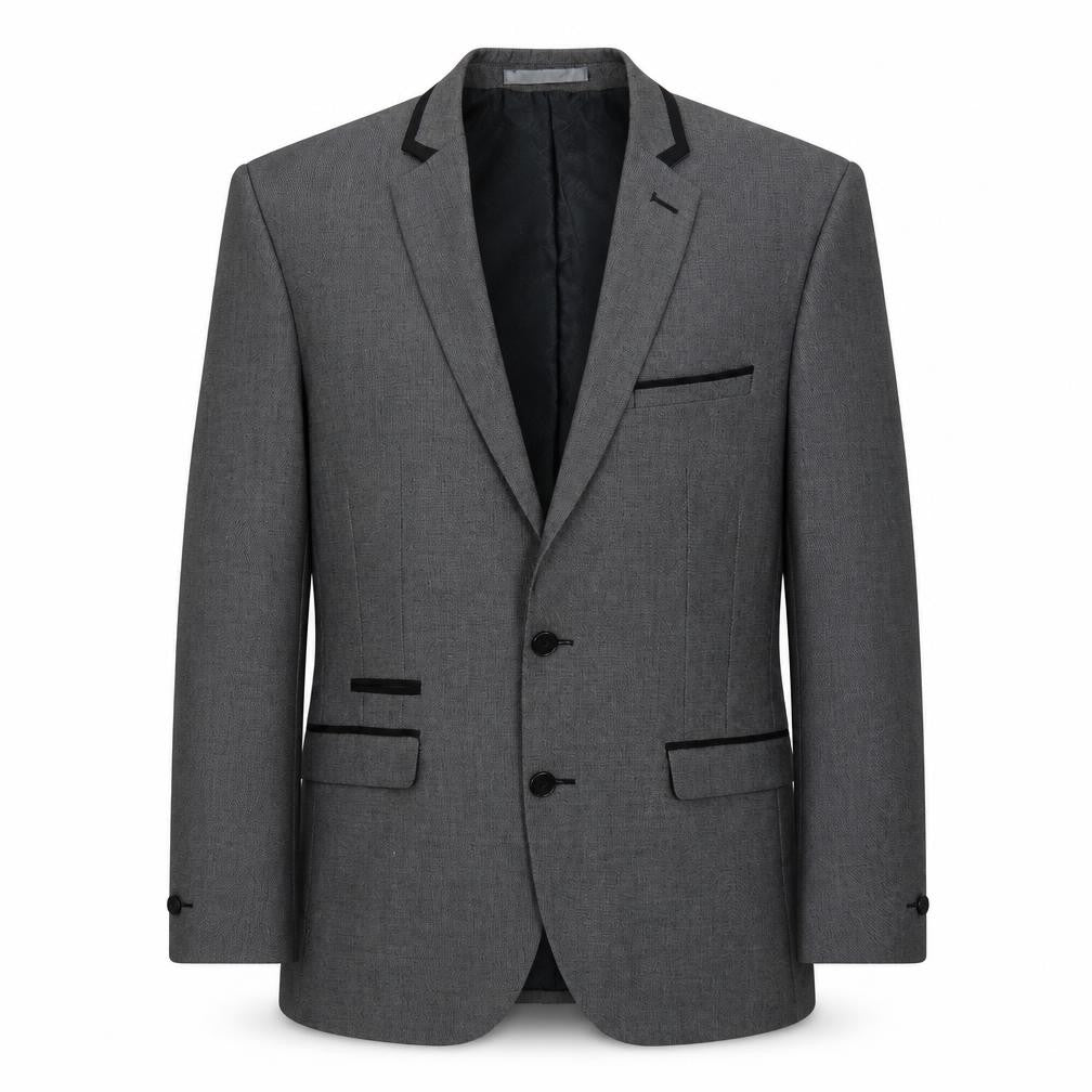Red Herring Mens Grey  Polyester Jacket Suit Jacket Size 38