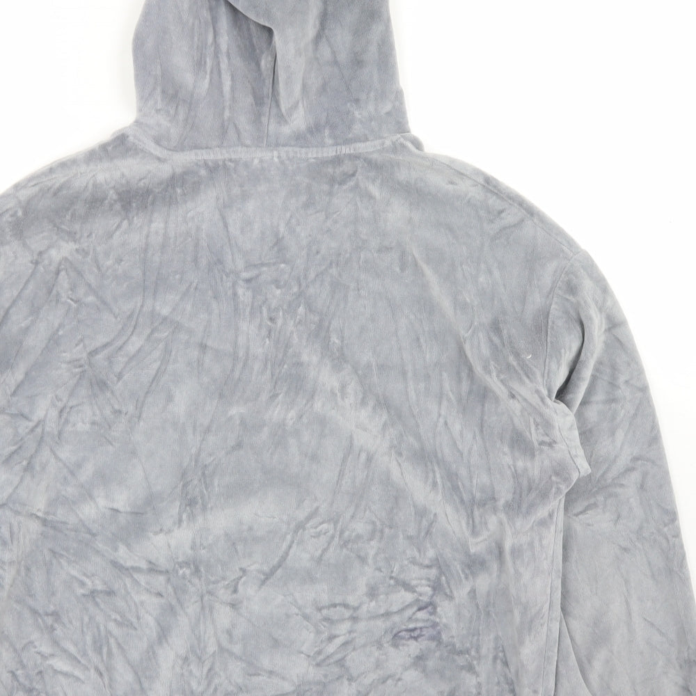 Topshop Womens Grey  Cotton Pullover Hoodie Size 8