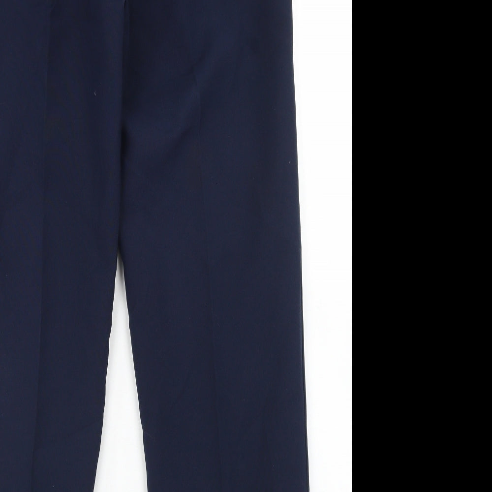 Amber Womens Blue  Polyester Dress Pants Trousers Size 10 L28 in Regular