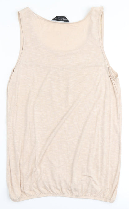 Dorothy Perkins Womens Pink  Viscose Basic Tank Size 8 Round Neck