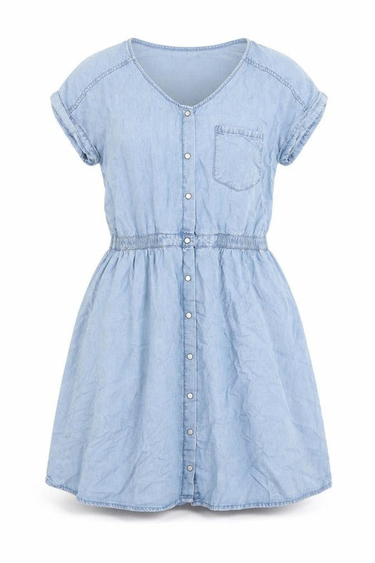 Divided by H&M Womens Blue  Lyocell A-Line  Size 6  Round Neck