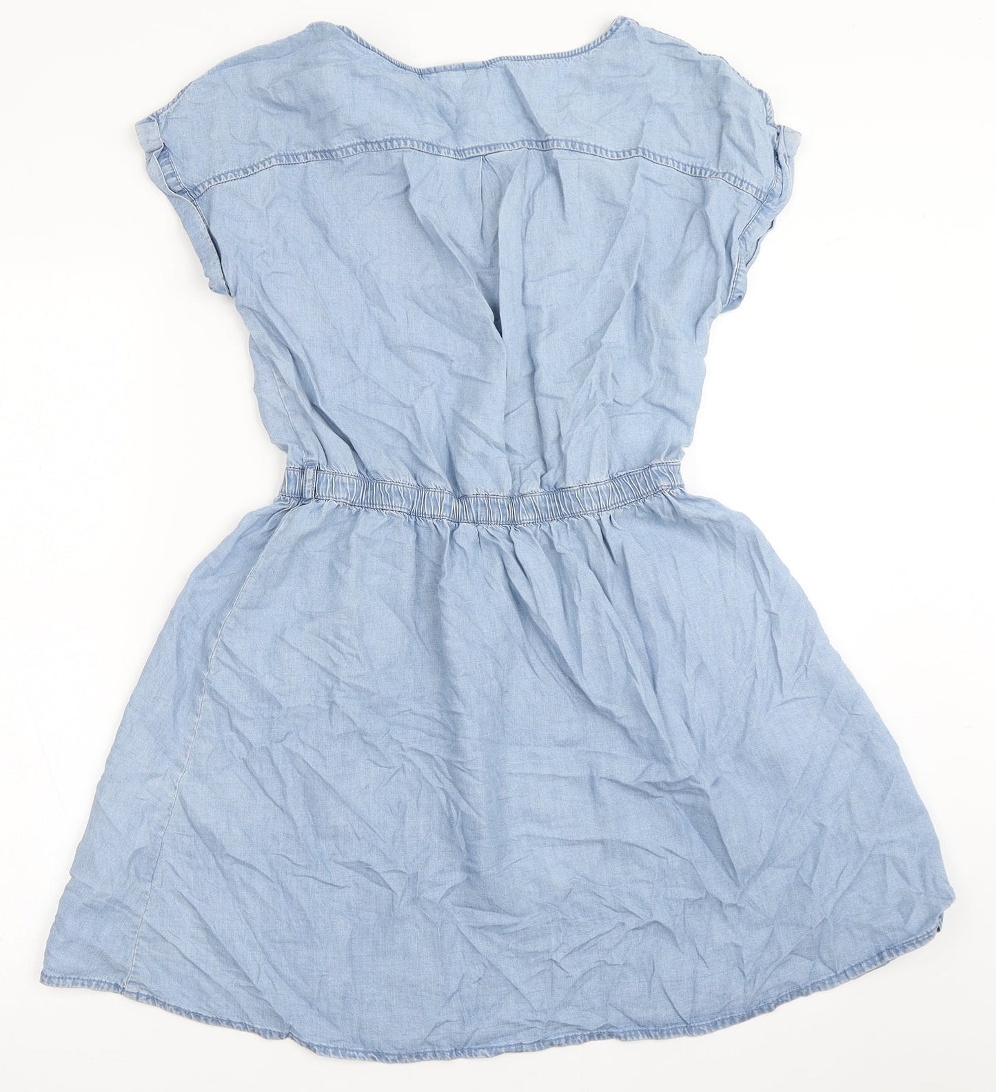 Divided by H&M Womens Blue  Lyocell A-Line  Size 6  Round Neck