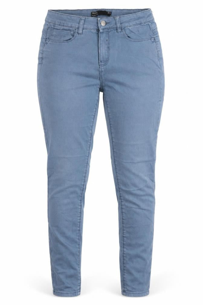 Dunnes Stores Womens Blue  Cotton Skinny Jeans Size 12 L27 in Regular Button