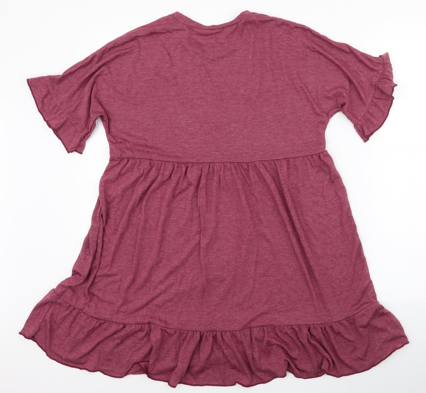 SheIn Womens Purple  Polyester Skater Dress  Size XS  Round Neck Pullover