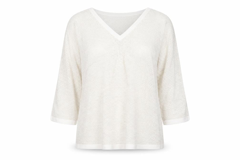 Sud Express Womens Beige  Cotton Top Pyjama Top Size 8