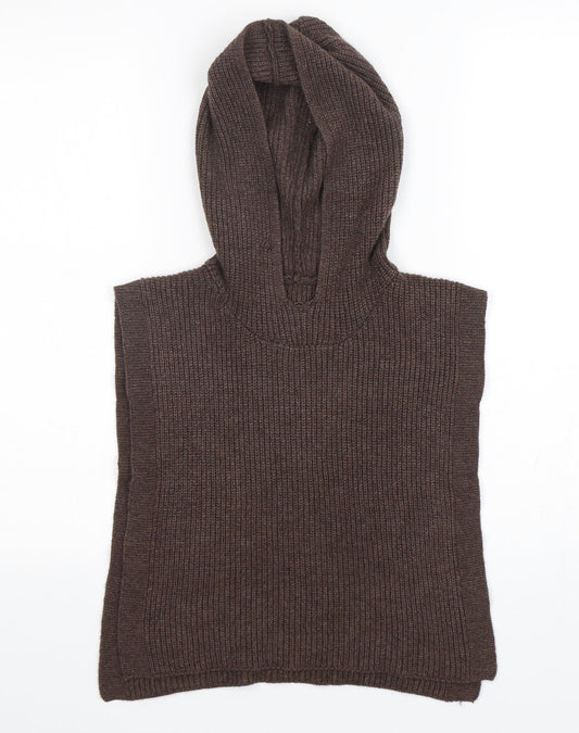 Primark Womens Brown  Polyester Cape Hoodie One Size
