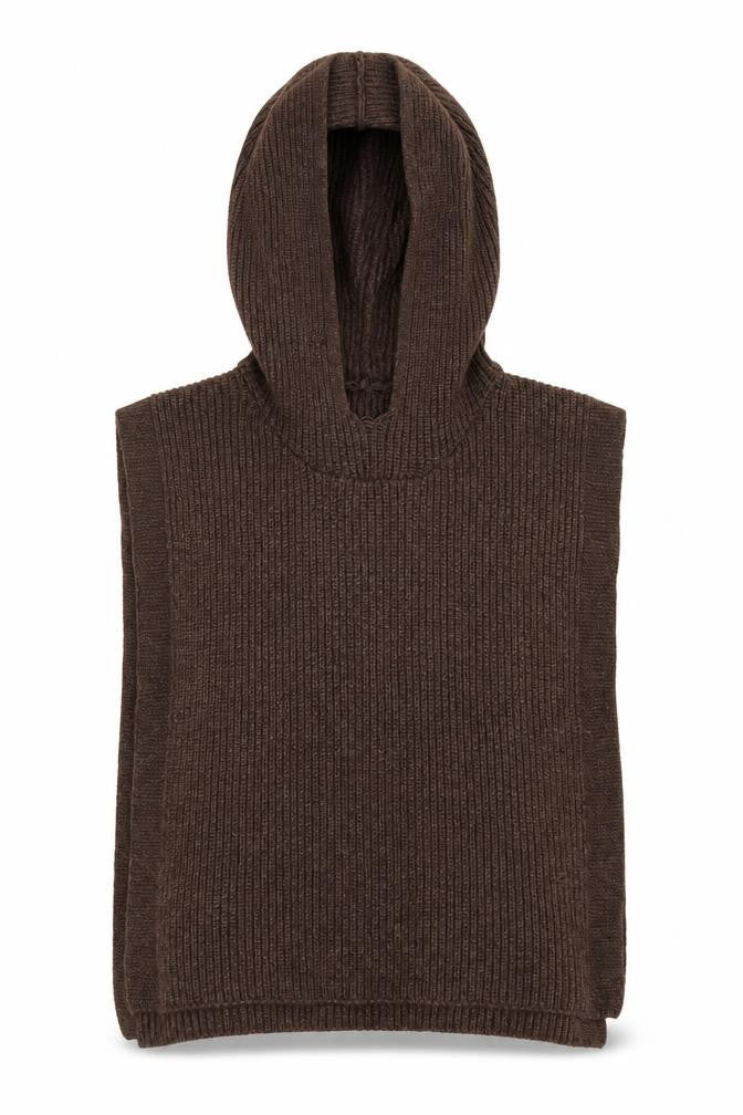 Primark Womens Brown  Polyester Cape Hoodie One Size