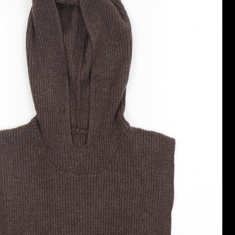 Primark Womens Brown  Polyester Cape Hoodie One Size
