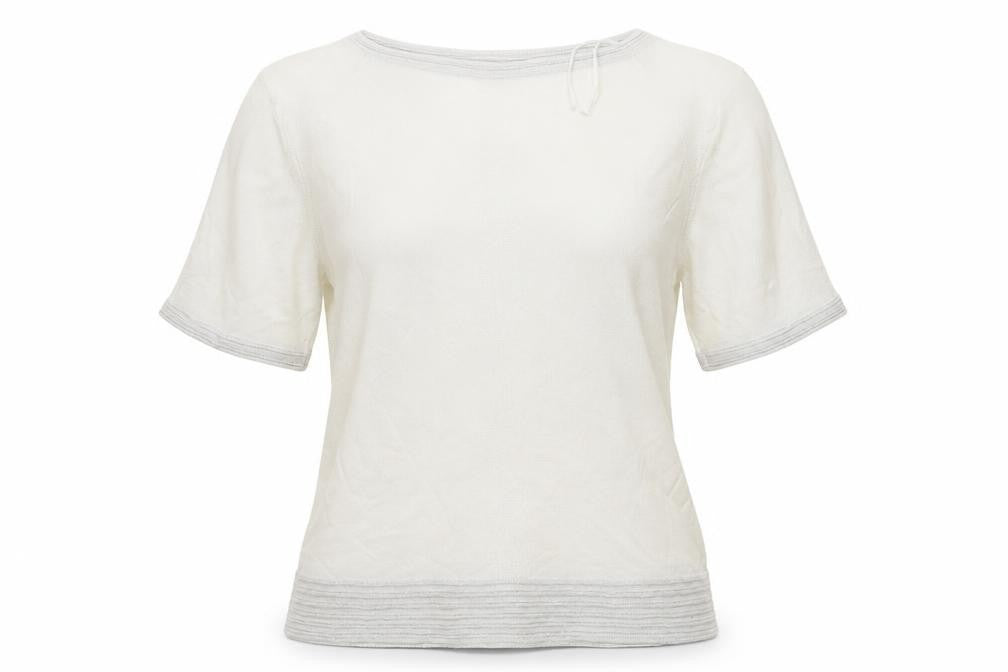 NEXT Womens White Round Neck  Viscose Pullover Jumper Size 14