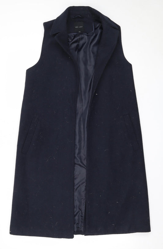 New Look Womens Blue   Overcoat Coat Size 10