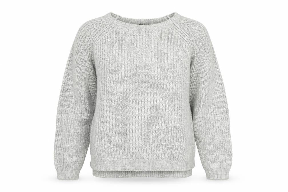 Atmosphere Womens Grey Boat Neck  Acrylic Pullover Jumper Size 12   - cold shoudler