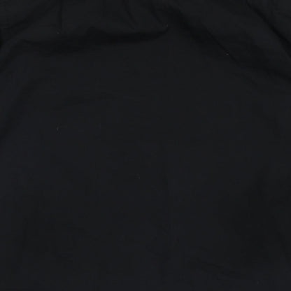 Preloved F&F Mens Black  Cotton  Button-Up Size 15 Collared Button - Label