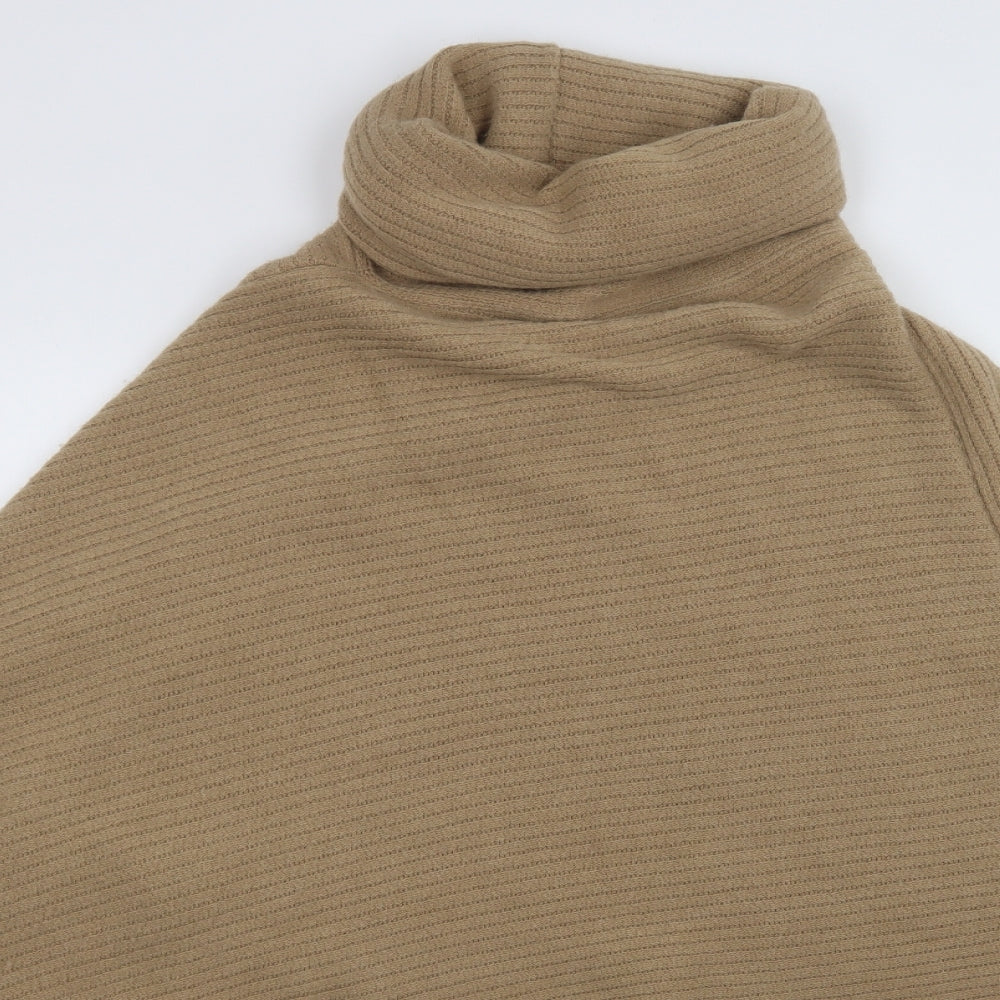 W Collection Womens Beige   Overcoat Poncho One Size