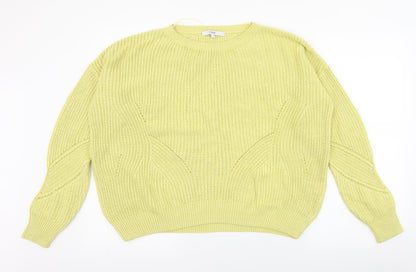Preloved NEXT Womens Green Round Neck  Acrylic Pullover Jumper Size S - Front