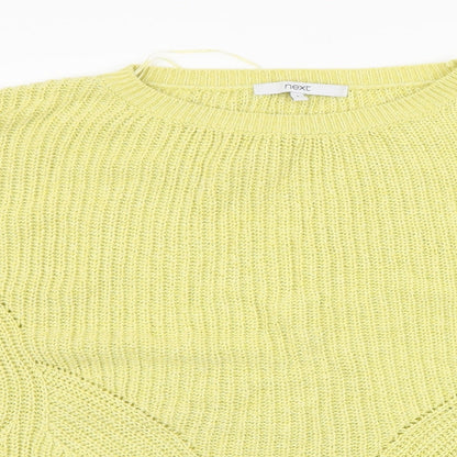 Preloved NEXT Womens Green Round Neck  Acrylic Pullover Jumper Size S - Detail