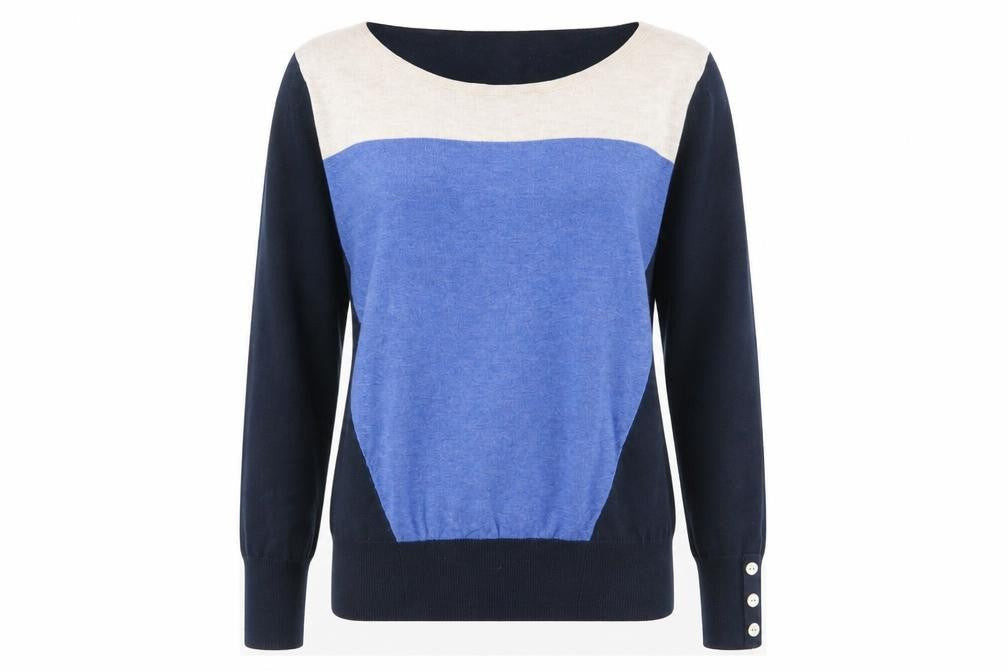 NEXT Womens Multicoloured Round Neck  Cotton Pullover Jumper Size 6