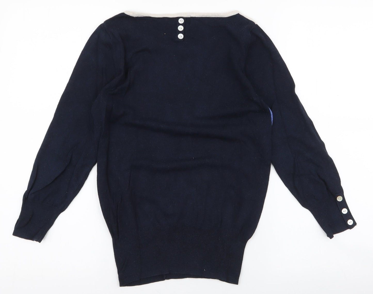 NEXT Womens Multicoloured Round Neck  Cotton Pullover Jumper Size 6