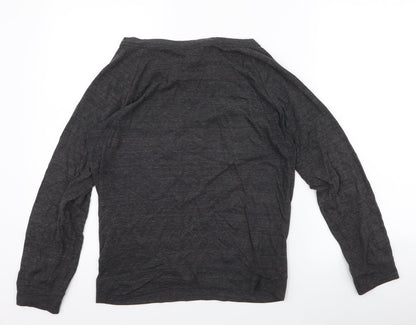 H&M Womens Grey  Polyester Pullover Sweatshirt Size S  Pullover
