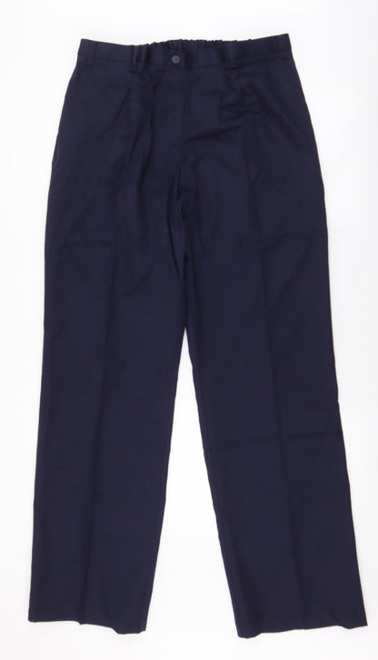 Tailored Image Mens Blue  Polyester Trousers  Size 33 in L32 in Regular Zip
